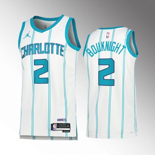 James Bouknight 2 2022-23 Charlotte Hornets White Association Edition Jersey Swingman