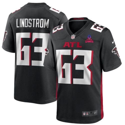 Chris Lindstrom 63 Atlanta Falcons 2024 Pro Bowl Patch Game Men Jersey - Black