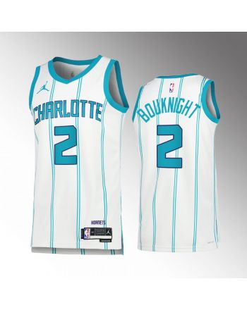 James Bouknight 2 2022-23 Charlotte Hornets White Association Edition Jersey Swingman