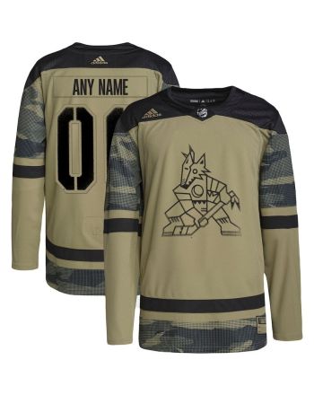 Arizona Coyotes Military Appreciation Team Custom Practice Jersey - Camo