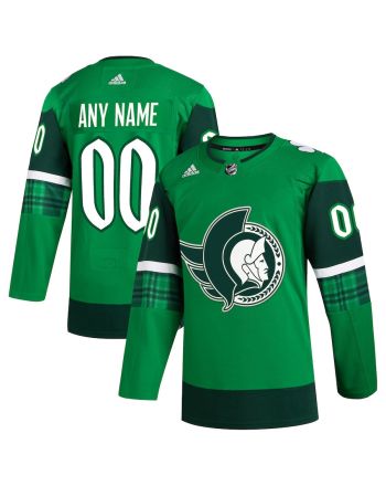 Ottawa Senators St. Patrick's Day Custom Men Jersey - Kelly Green