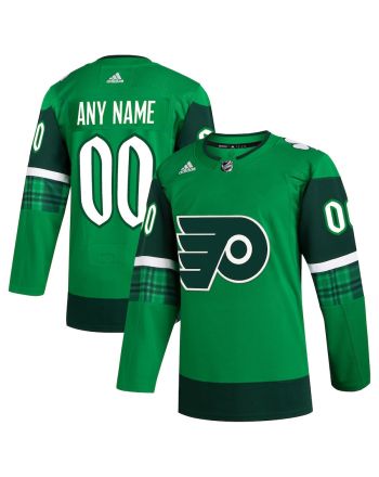 Philadelphia Flyers St. Patrick's Day Custom Men Jersey - Kelly Green